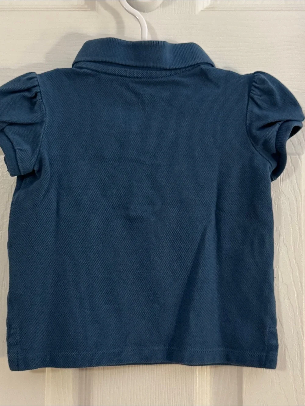 Ralph Lauren Baby Girl Dark Blue Polo with Light Blue Pony Short Sleeve